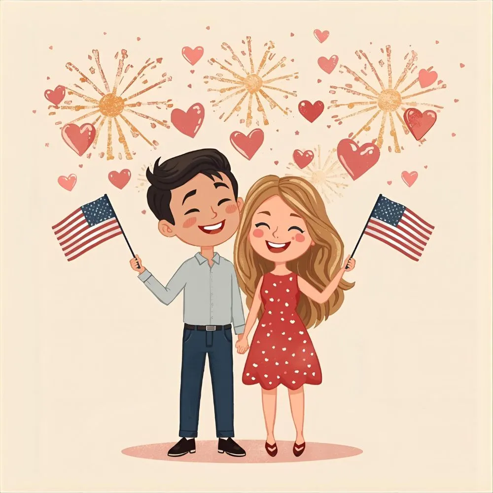 Romantic Patriotic Puns