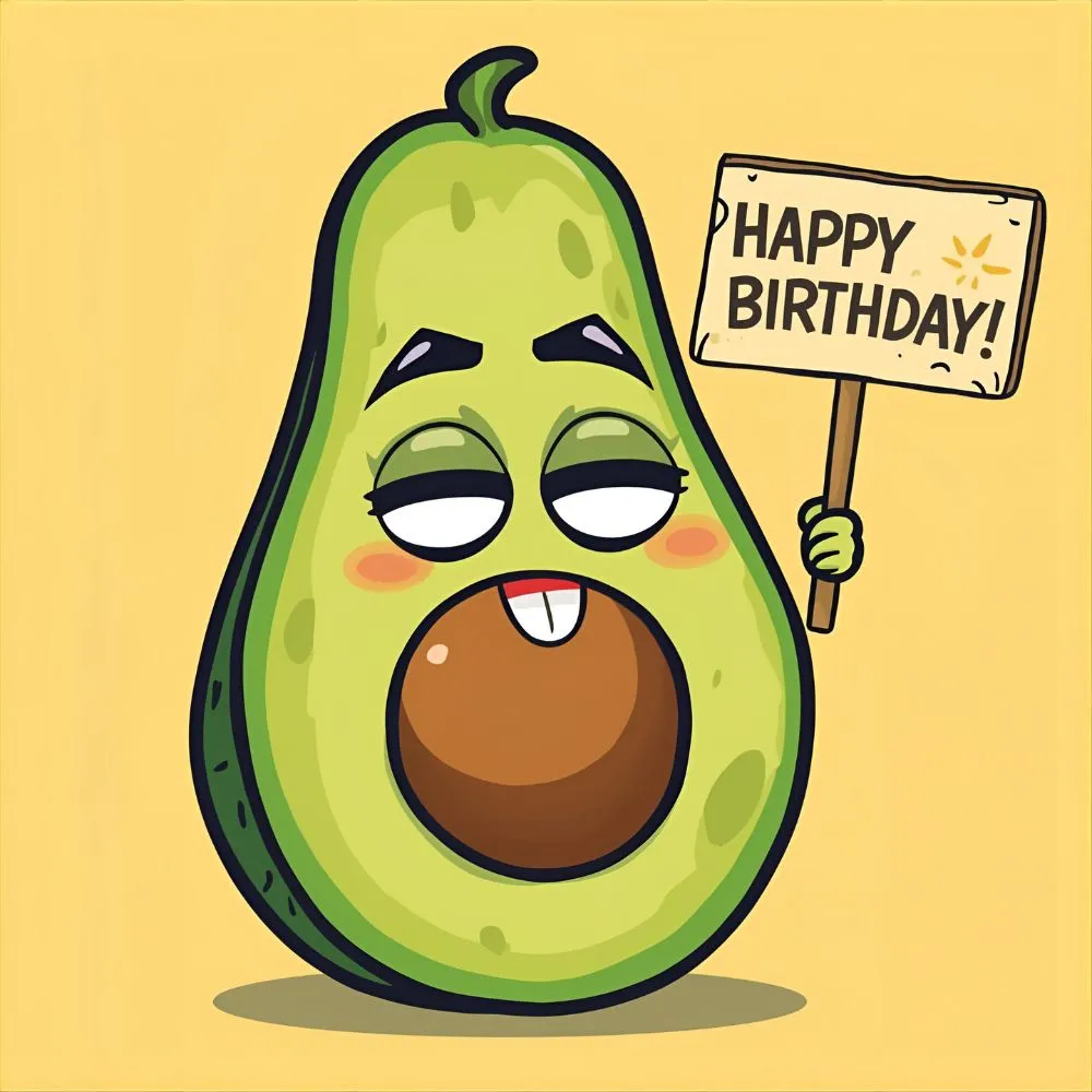 Sarcastic Avocado Birthday Puns