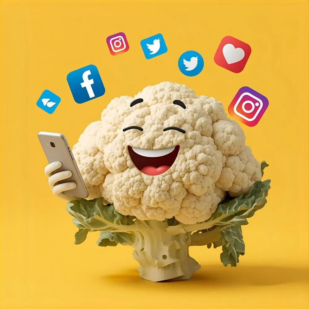 Social Media Cauliflower Puns