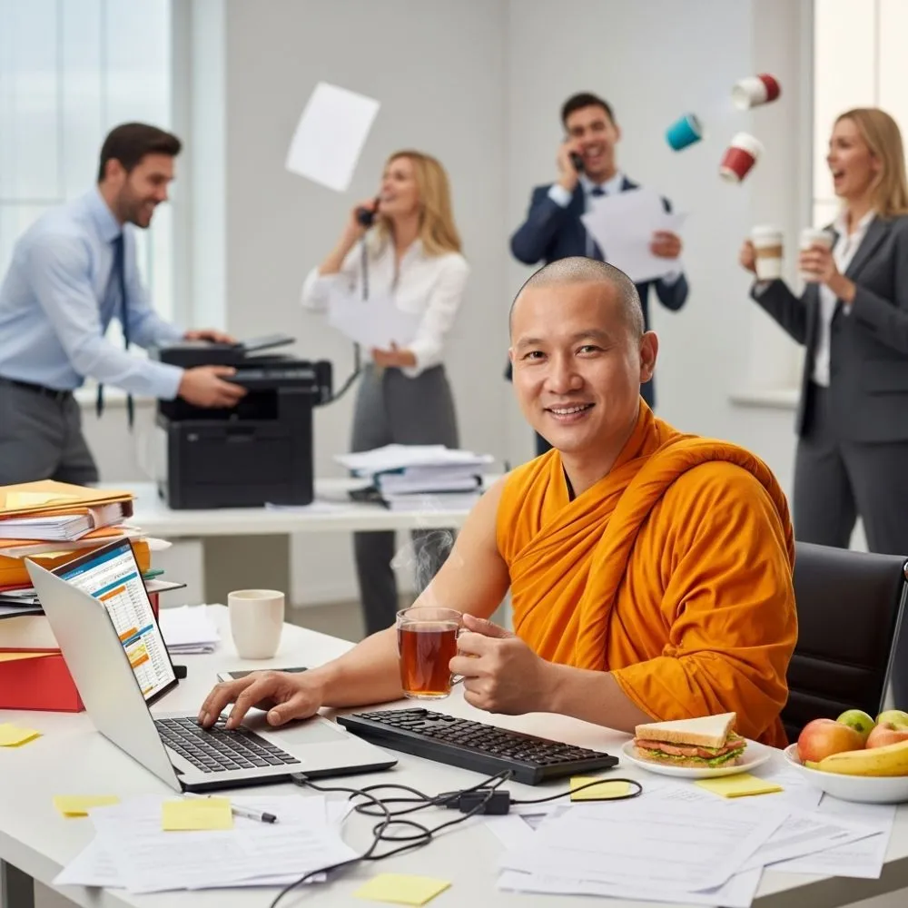 Work-Related Monk Puns