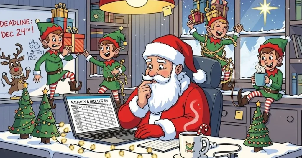 Work Friendly Santa Claus Puns