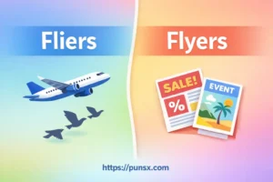 fliers or flyers